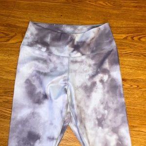 Nike Dri-fit size small gray and white 3/4 leggings